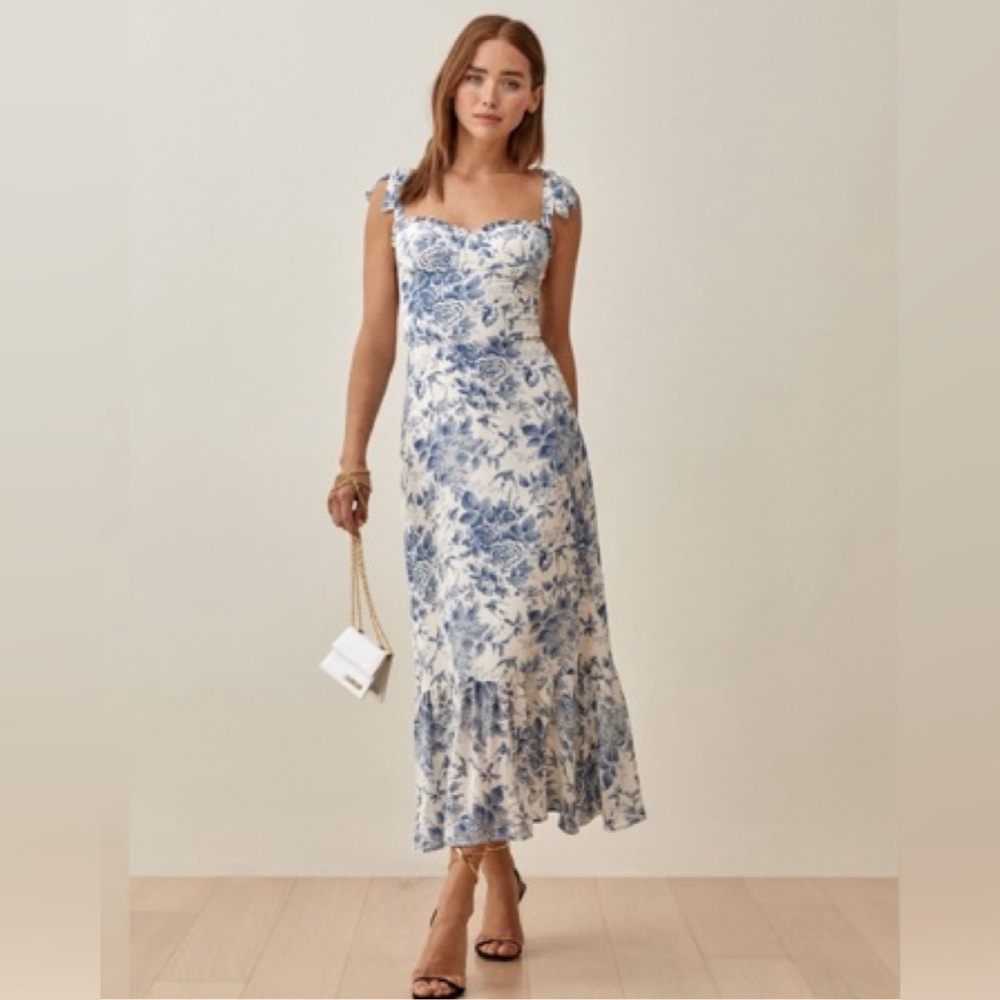 Reformation Nikita dress in Pompadour